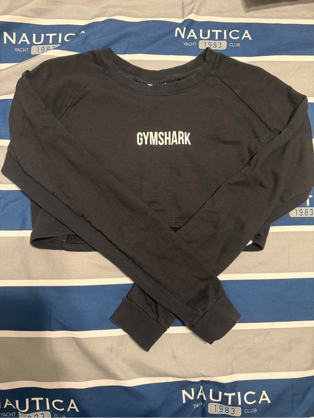 Gymshark Black Tee with White Logo